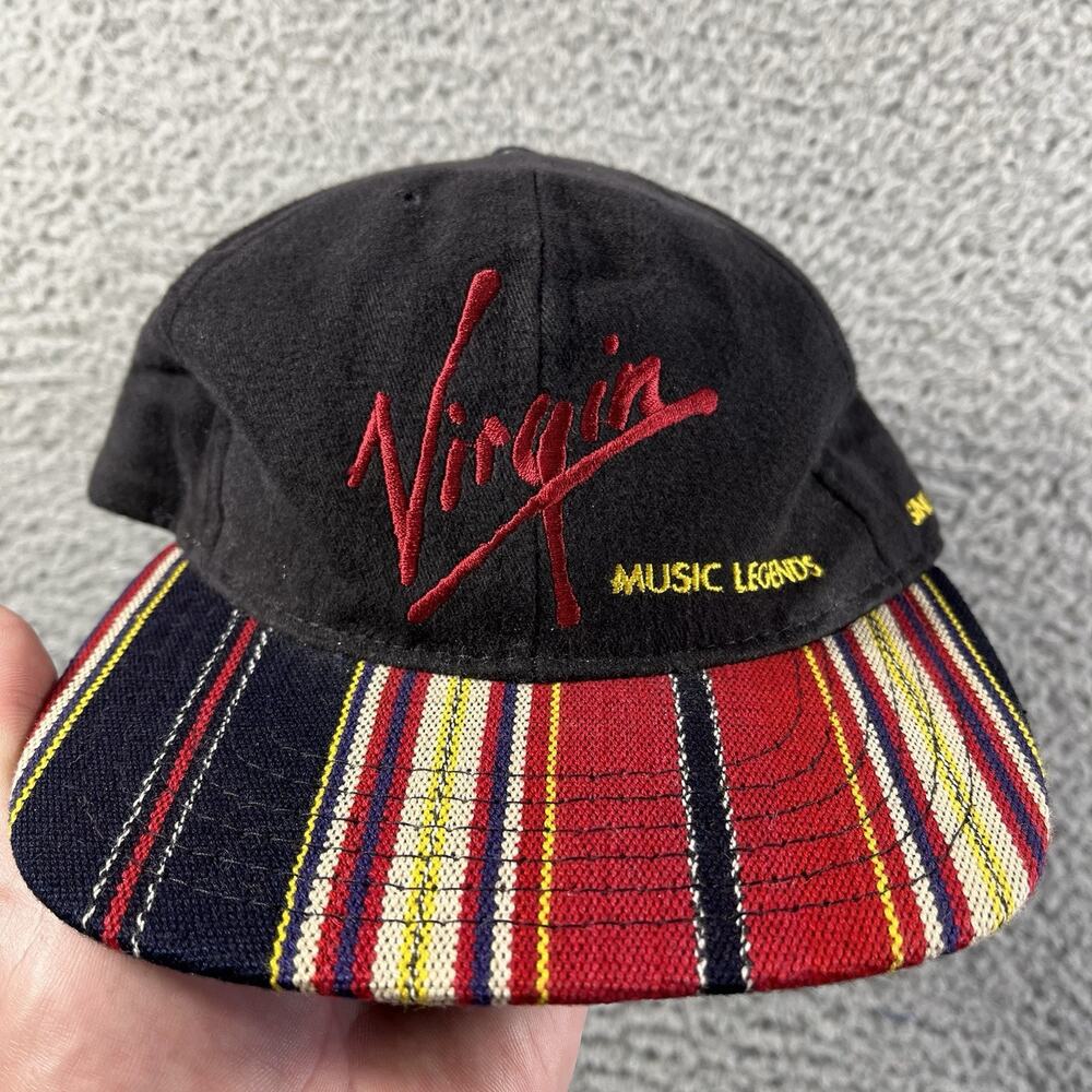 Vtg 90s Virgin Clothing Company London Music Legends Hat Snapback Made in USA